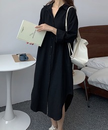 ロングシャツワンピース