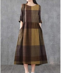 FRP | ブロックチェックワンピース(ワンピース)