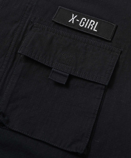 X-girl（エックスガール）の「MILITARY SLEEVELESS SHIRT（ベスト