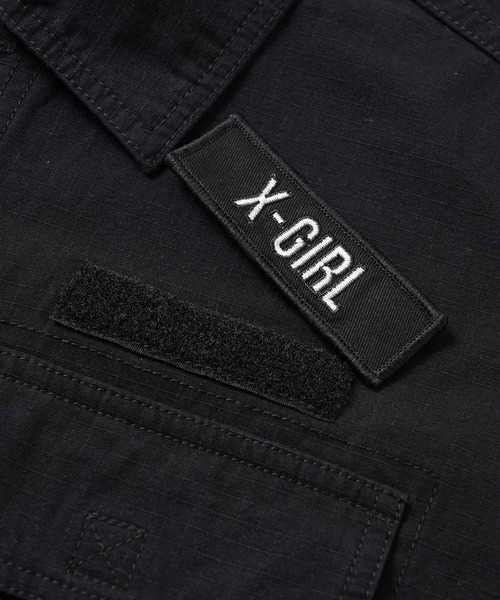 X-girl(エックスガール)の「MILITARY SLEEVELESS SHIRT(ベスト・レディース・ブラック/マルチ/ベージュ・S/M)」の8枚目の写真