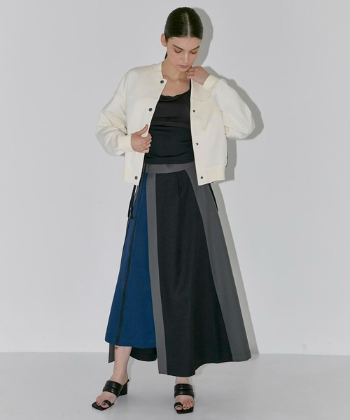 CITY TOKYO（シティトウキョウ）の「コンビネーションスウェットブルゾン（ブルゾン・レディース・アイボリー/ブラック・FREE）」の5枚目の写真