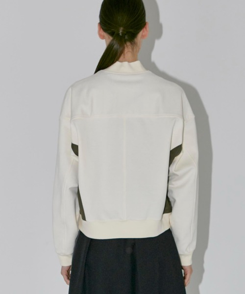 CITY TOKYO（シティトウキョウ）の「コンビネーションスウェットブルゾン（ブルゾン・レディース・アイボリー/ブラック・FREE）」の9枚目の写真