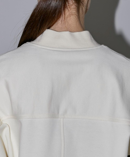 CITY TOKYO（シティトウキョウ）の「コンビネーションスウェットブルゾン（ブルゾン・レディース・アイボリー/ブラック・FREE）」の13枚目の写真