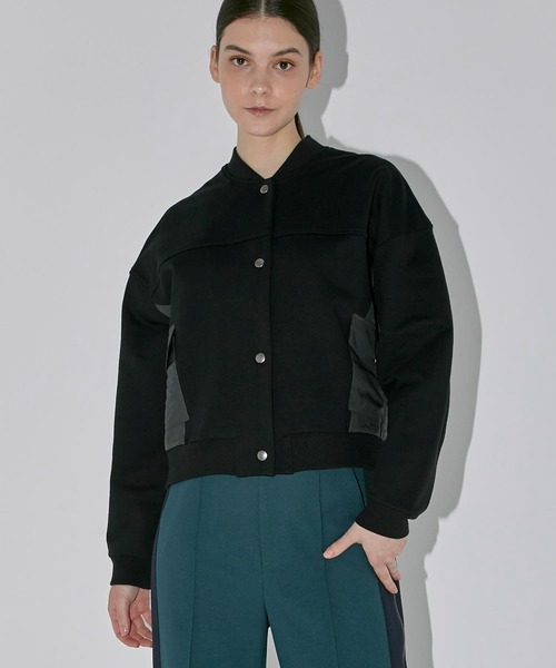 CITY TOKYO（シティトウキョウ）の「コンビネーションスウェットブルゾン（ブルゾン・レディース・アイボリー/ブラック・FREE）」の14枚目の写真