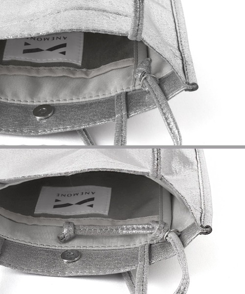 ANEMONE（アネモネ）の「メタリックショルダー2WAYサブバッグ[バンケット]（ショルダーバッグ・レディース・ブラック/シルバー/ピンク/ゴールド/ベージュ・FREE）」の13枚目の写真