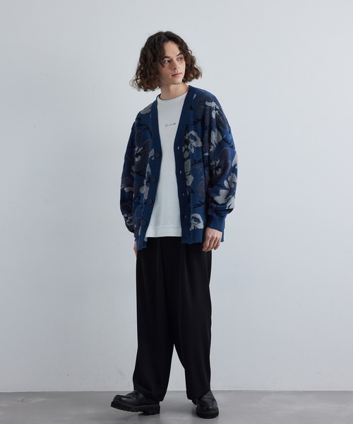 JUNRED（ジュンレッド）の「パイルフラワールーズカーディガン（カーディガン/ボレロ・メンズ・ブルー/グレー/ブラウン/ブラック・S/M/L）」の22枚目の写真