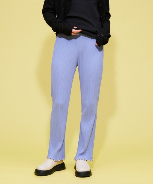 FOREVER 21(フォーエバー トゥエンティーワン)の「【BASIC】リブカットパンツ(その他パンツ・レディース・ホワイト/ブラック/パープル系その他・FREE)」の3枚目の写真