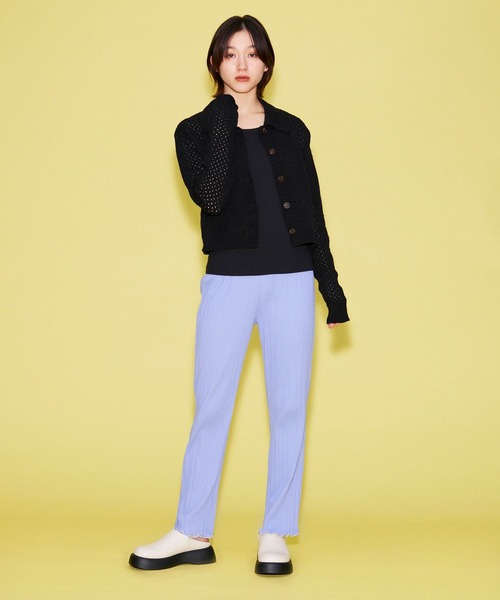 FOREVER 21(フォーエバー トゥエンティーワン)の「【BASIC】リブカットパンツ(その他パンツ・レディース・ホワイト/ブラック/パープル系その他・FREE)」の7枚目の写真