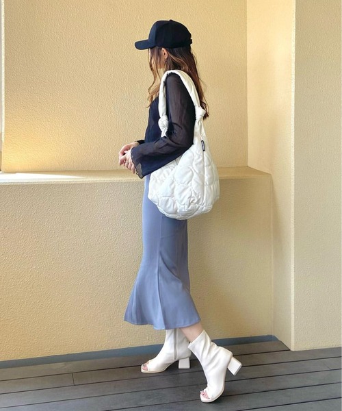 ROOPTOKYO（ループトウキョウ）の「FLARE MERMAID SKIRT / フレアマーメイドスカート（スカート・レディース・ブラック/ホワイト/チャコール/ミント・S/M/L/XS）」の13枚目の写真