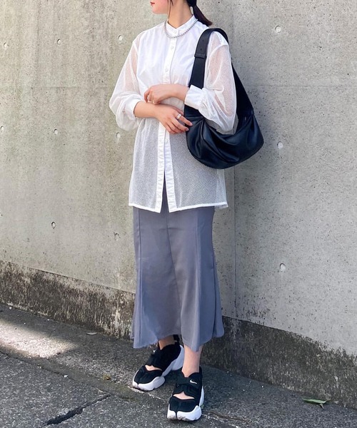 ROOPTOKYO（ループトウキョウ）の「FLARE MERMAID SKIRT / フレアマーメイドスカート（スカート・レディース・ブラック/ホワイト/チャコール/ミント・S/M/L/XS）」の11枚目の写真