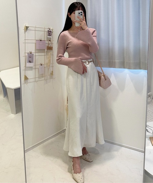 ROOPTOKYO（ループトウキョウ）の「FLARE MERMAID SKIRT / フレアマーメイドスカート（スカート・レディース・ブラック/ホワイト/チャコール/ミント・S/M/L/XS）」の20枚目の写真