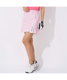 FILA GOLF/フィラゴルフ ゴルフウェア 吸汗速乾 UVカット 接触冷感 遮熱 総柄 プリーツ ミニ丈 スカート