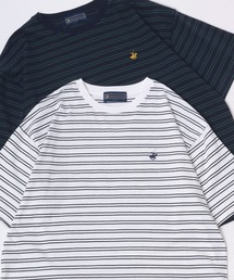 BEVERLY HILLS POLO CLUB/ビバリーヒルズポロクラブ オーバーサイズ ロゴ ワンポイント刺繍 半袖Tシャツ/無地T/リンガーT/ボーダーT/レディース メンズ