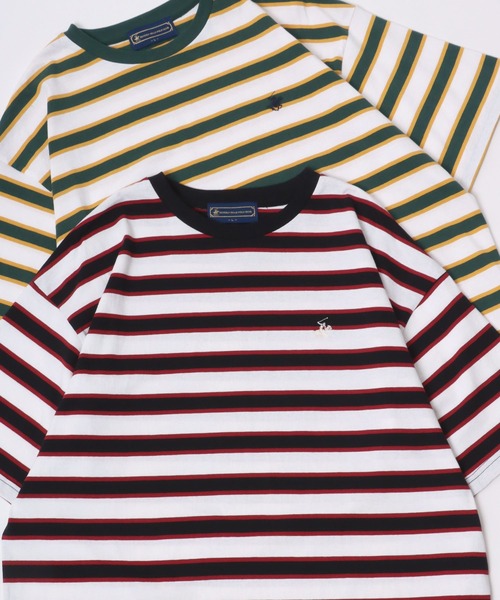 BEVERLY HILLS POLO CLUB（ビバリーヒルズポロクラブ）の「BEVERLY HILLS POLO CLUB/ビバリーヒルズポロクラブ オーバーサイズ ロゴ ワンポイント刺繍 半袖Tシャツ/無地T/リンガーT/ボーダーT/レディース メンズ（Tシャツ/カットソー・メンズ・ホワイト/ブラック/グリーン系その他/ホワイト系その他2/ホワイト系その他/ブラック系その他/ネイビー/マスタード/ホワイト系その他5/ホワイト系その他4/ホワイト系その他3/ブルー系その他/ブラック系その他3/ブルー系その他2/ブラック系その他2/ホワイト系その他6・LL/M/L）」の6枚目の写真