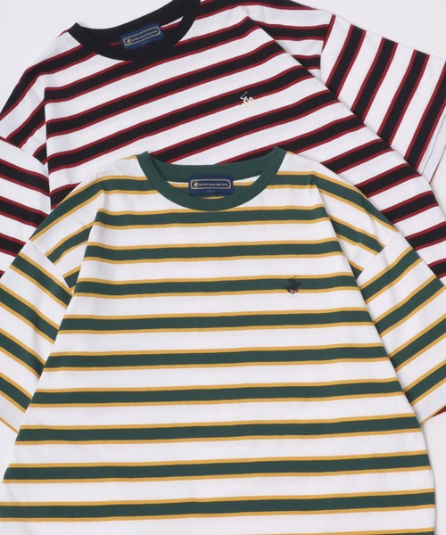 BEVERLY HILLS POLO CLUB（ビバリーヒルズポロクラブ）の「BEVERLY HILLS POLO CLUB/ビバリーヒルズポロクラブ オーバーサイズ ロゴ ワンポイント刺繍 半袖Tシャツ/無地T/リンガーT/ボーダーT/レディース メンズ（Tシャツ/カットソー・メンズ・ホワイト/ブラック/グリーン系その他/ホワイト系その他2/ホワイト系その他/ブラック系その他/ネイビー/マスタード/ホワイト系その他5/ホワイト系その他4/ホワイト系その他3/ブルー系その他/ブラック系その他3/ブルー系その他2/ブラック系その他2/ホワイト系その他6・LL/M/L）」の7枚目の写真