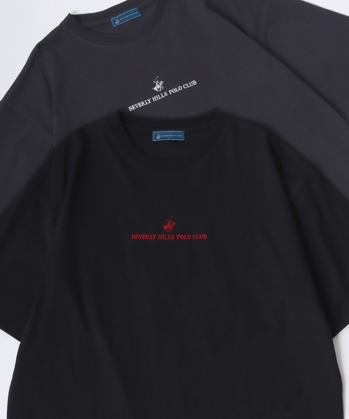BEVERLY HILLS POLO CLUB（ビバリーヒルズポロクラブ）の「BEVERLY HILLS POLO CLUB/ビバリーヒルズポロクラブ オーバーサイズ ロゴ ワンポイント刺繍 半袖Tシャツ/無地T/リンガーT/ボーダーT/レディース メンズ（Tシャツ/カットソー・メンズ・ホワイト/ブラック/グリーン系その他/ホワイト系その他2/ホワイト系その他/ブラック系その他/ネイビー/マスタード/ホワイト系その他5/ホワイト系その他4/ホワイト系その他3/ブルー系その他/ブラック系その他3/ブルー系その他2/ブラック系その他2/ホワイト系その他6・LL/M/L）」の10枚目の写真