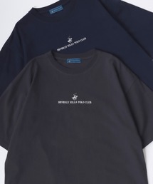 BEVERLY HILLS POLO CLUB/ビバリーヒルズポロクラブ オーバーサイズ ロゴ ワンポイント刺繍 半袖Tシャツ/無地T/リンガーT/ボーダーT/レディース メンズ