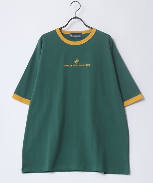 BEVERLY HILLS POLO CLUB（ビバリーヒルズポロクラブ）の「BEVERLY HILLS POLO CLUB/ビバリーヒルズポロクラブ オーバーサイズ ロゴ ワンポイント刺繍 半袖Tシャツ/無地T/リンガーT/ボーダーT/レディース メンズ（Tシャツ/カットソー・メンズ・ホワイト/ブラック/グリーン系その他/ホワイト系その他2/ホワイト系その他/ブラック系その他/ネイビー/マスタード/ホワイト系その他5/ホワイト系その他4/ホワイト系その他3/ブルー系その他/ブラック系その他3/ブルー系その他2/ブラック系その他2/ホワイト系その他6・LL/M/L）」の17枚目の写真