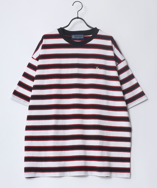 BEVERLY HILLS POLO CLUB（ビバリーヒルズポロクラブ）の「BEVERLY HILLS POLO CLUB/ビバリーヒルズポロクラブ オーバーサイズ ロゴ ワンポイント刺繍 半袖Tシャツ/無地T/リンガーT/ボーダーT/レディース メンズ（Tシャツ/カットソー・メンズ・ホワイト/ブラック/グリーン系その他/ホワイト系その他2/ホワイト系その他/ブラック系その他/ネイビー/マスタード/ホワイト系その他5/ホワイト系その他4/ホワイト系その他3/ブルー系その他/ブラック系その他3/ブルー系その他2/ブラック系その他2/ホワイト系その他6・LL/M/L）」の19枚目の写真