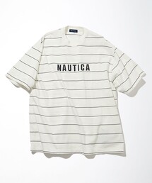NAUTICA | NAUTICA/ノーティカ Pin Border Logo S/S Tee/ピンボーダー ロゴ ショートスリーブ Tシャツ(Tシャツ/カットソー)