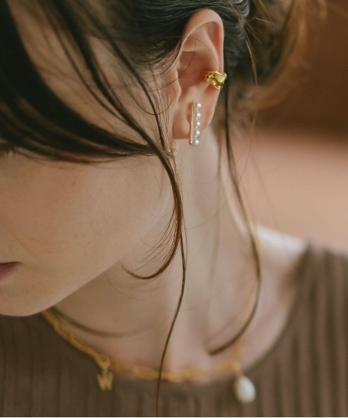 Ops.（オプス）の「5連パールピアス 10K ピアス 金属アレルギー対応