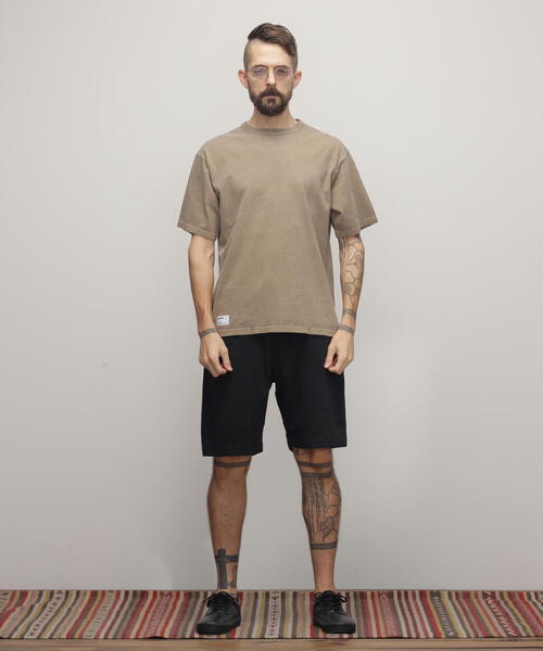 schott（ショット）の「Schott/ショット/PIGMENT O/D SS T-SHIRT/ピグメント オーバーダイ Tシャツ（Tシャツ/カットソー・メンズ・ブラック/ブルーグレー/セージグリーン/ブラウン系その他/ナチュラル/ホワイト系2/その他10/その他1・L/XL/2XL/M/S）」の7枚目の写真