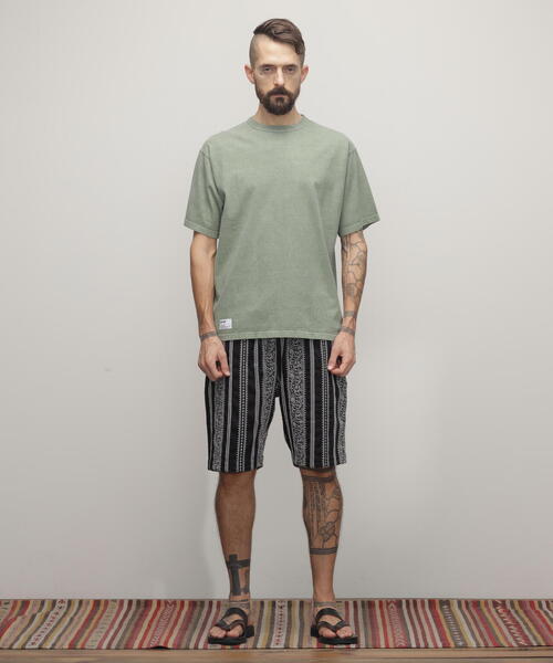 schott（ショット）の「Schott/ショット/PIGMENT O/D SS T-SHIRT/ピグメント オーバーダイ Tシャツ（Tシャツ/カットソー・メンズ・ブラック/ブルーグレー/セージグリーン/ブラウン系その他/ナチュラル/ホワイト系2/その他10/その他1・L/XL/2XL/M/S）」の8枚目の写真