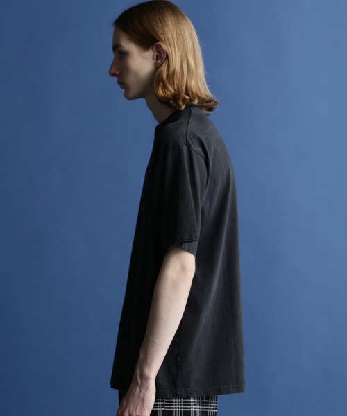 schott（ショット）の「Schott/ショット/PIGMENT O/D SS T-SHIRT/ピグメント オーバーダイ Tシャツ（Tシャツ/カットソー・メンズ・ブラック/ブルーグレー/セージグリーン/ブラウン系その他/ナチュラル/ホワイト系2/その他10/その他1・L/XL/2XL/M/S）」の12枚目の写真