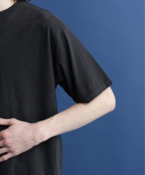 schott（ショット）の「Schott/ショット/PIGMENT O/D SS T-SHIRT/ピグメント オーバーダイ Tシャツ（Tシャツ/カットソー・メンズ・ブラック/ブルーグレー/セージグリーン/ブラウン系その他/ナチュラル/ホワイト系2/その他10/その他1・L/XL/2XL/M/S）」の16枚目の写真