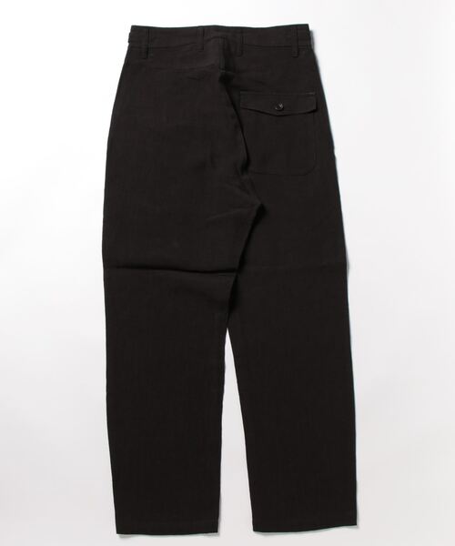 Le Sans Pareil(ル サン パレイユ)の「【 Le Sans Pareil / ルサンパレイユ 】 LINEN POPLIN FRENCH CHINA PANTS / リネンポプリン フレンチチャイナパンツ (セットアップ対応)(チノパンツ・メンズ・ブラック/ネイビー・40/42/38)」の3枚目の写真