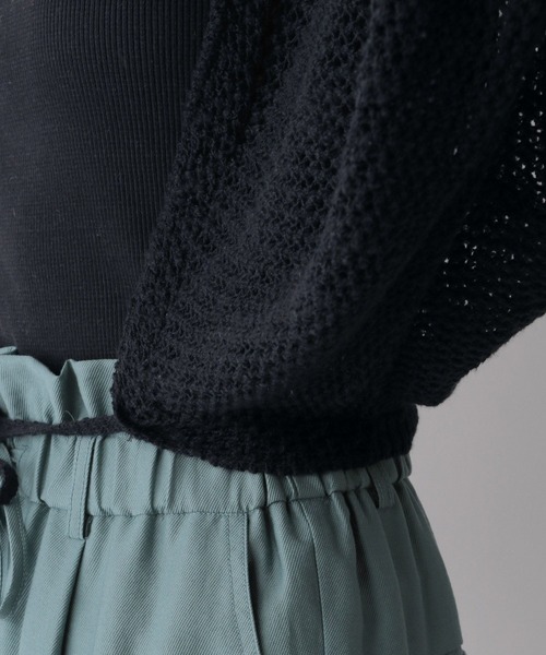 LOWRYS FARM（ローリーズファーム）の「ブークレメッシュボレロ６Ｓ　704162（カーディガン/ボレロ・レディース・アイボリー/ブルー/ブラック/ベージュ/オレンジ/オレンジ系その他/ブルー系その他・FREE）」の21枚目の写真