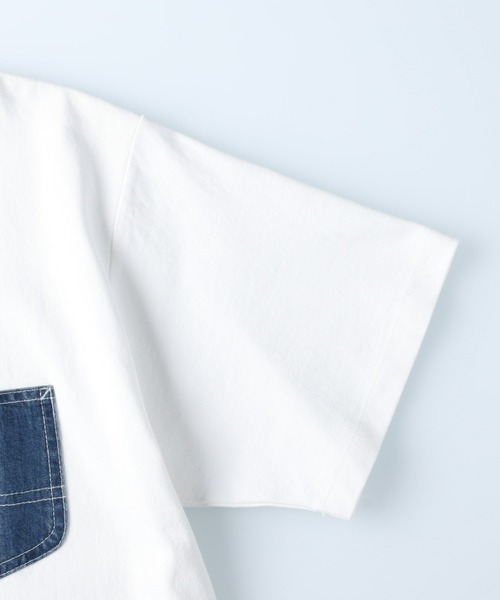 Lee（リー）の「【Lee】デニムポケットＴ（Tシャツ/カットソー・メンズ・ホワイト・M/L/XL）」の4枚目の写真