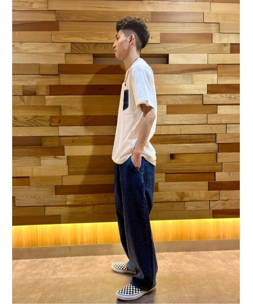 Lee（リー）の「【Lee】デニムポケットＴ（Tシャツ/カットソー・メンズ・ホワイト・M/L/XL）」の21枚目の写真