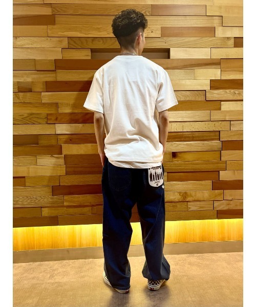 Lee（リー）の「【Lee】デニムポケットＴ（Tシャツ/カットソー・メンズ・ホワイト・M/L/XL）」の22枚目の写真