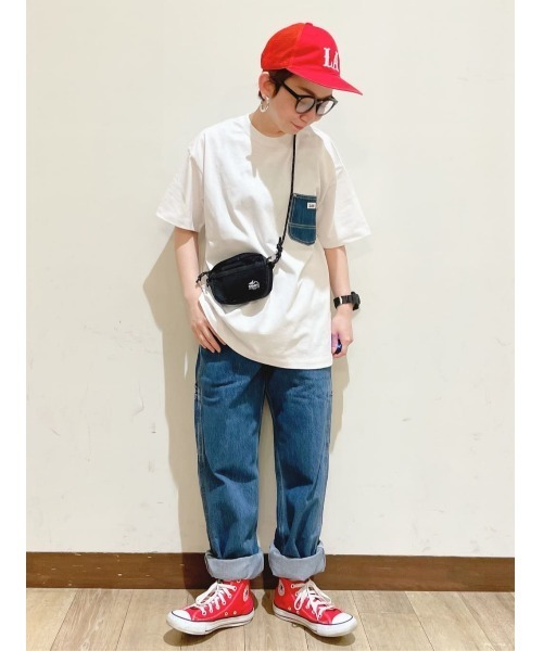 Lee(リー)の「【Lee】デニムポケットT(Tシャツ/カットソー・メンズ・ホワイト・M/L/XL)」の22枚目の写真