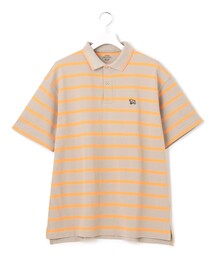 【UNISEX】鹿の子ボーダー ワンポイントポロシャツ