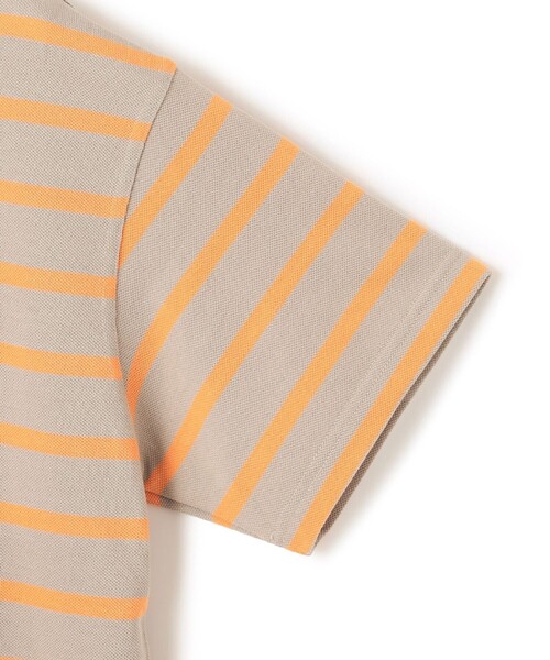 J.PRESS YORK STREET(ジェイプレスヨークストリート)の「【UNISEX】鹿の子ボーダー ワンポイントポロシャツ(ポロシャツ・メンズ・グレー系1/アイボリー系1/ネイビー系1/ベージュ系1・MEDIUM/LARGE/SMALL)」の10枚目の写真