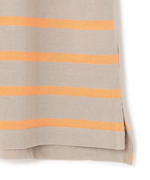 J.PRESS YORK STREET(ジェイプレスヨークストリート)の「【UNISEX】鹿の子ボーダー ワンポイントポロシャツ(ポロシャツ・メンズ・グレー系1/アイボリー系1/ネイビー系1/ベージュ系1・MEDIUM/LARGE/SMALL)」の9枚目の写真
