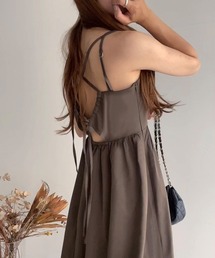 フィルー FILLOU FILLOU ウエストタックオーガンジーレイヤード