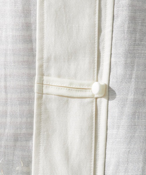 Le temps riche（ルタンリッシュ）の「【販売終了】【ZOZOTOWN限定】スタンドカラーチャイナ風シャツ ＜Le temps riche＞（シャツ/ブラウス・レディース・ネイビー/アイボリー・L/LL/M）」の7枚目の写真