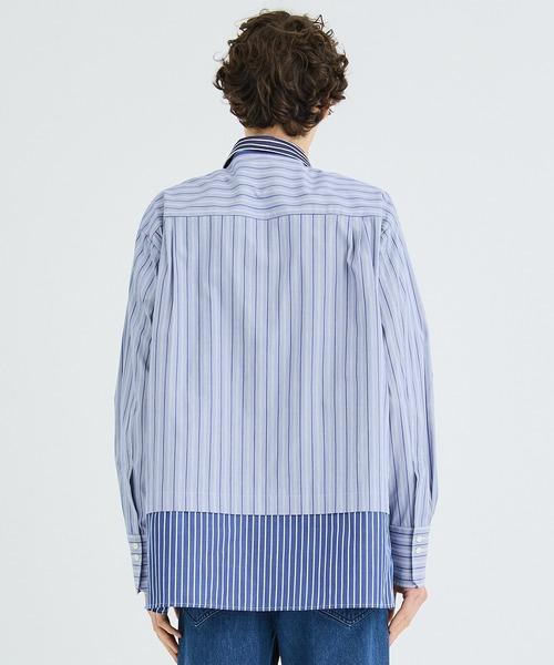 クルニ CULLNI LAYERED STRIPE MA-1 22-ss-056 CULLNI(クルニ) / 22SS/LAYERED STRIPE MA-1/2/ポリエステル
