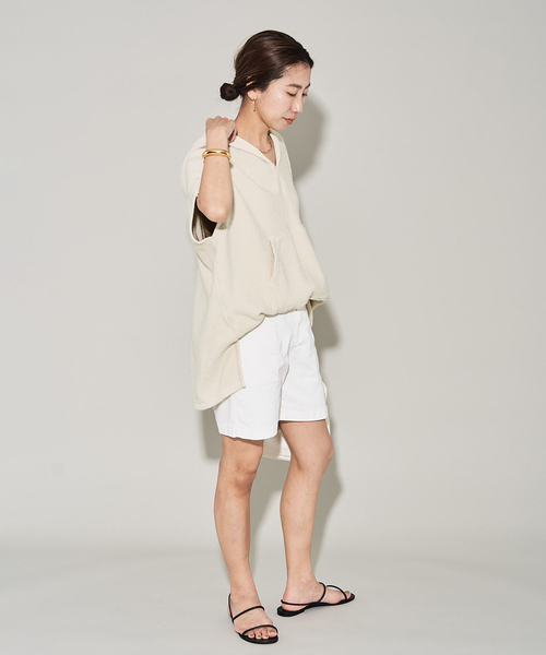 FRAMeWORK（フレームワーク）の「パイルメキパ（パーカー・レディース・アイボリー・FREE）」の3枚目の写真