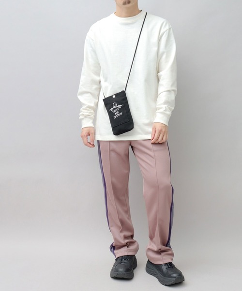 THRASHER（スラッシャー）の「THRASHER × Mark Gonzales キャンバス スマホポーチ（ショルダーバッグ・メンズ・オフホワイト/ブラック・FREE）」の6枚目の写真