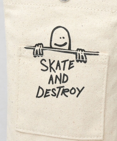 THRASHER（スラッシャー）の「THRASHER × Mark Gonzales キャンバス スマホポーチ（ショルダーバッグ・メンズ・オフホワイト/ブラック・FREE）」の8枚目の写真