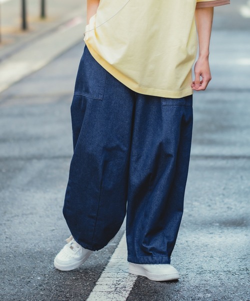 improves（インプローブス）の「【UAU】バルーン ワイド イージー デニムパンツ（デニムパンツ・メンズ・インディゴブルー/ブルー/ブラック・MEDIUM/LARGE）」の9枚目の写真