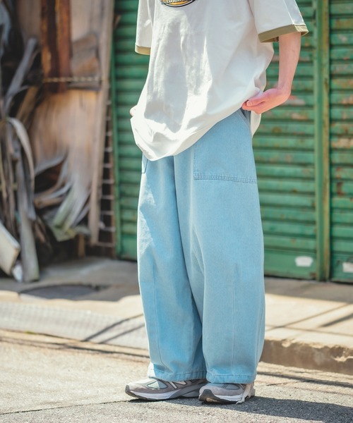 improves（インプローブス）の「【UAU】バルーン ワイド イージー デニムパンツ（デニムパンツ・メンズ・インディゴブルー/ブルー/ブラック・MEDIUM/LARGE）」の4枚目の写真