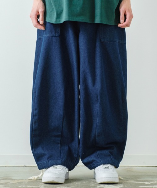 improves（インプローブス）の「【UAU】バルーン ワイド イージー デニムパンツ（デニムパンツ・メンズ・インディゴブルー/ブルー/ブラック・MEDIUM/LARGE）」の22枚目の写真
