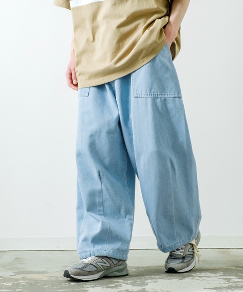 improves（インプローブス）の「【UAU】バルーン ワイド イージー デニムパンツ（デニムパンツ・メンズ・インディゴブルー/ブルー/ブラック・MEDIUM/LARGE）」の7枚目の写真