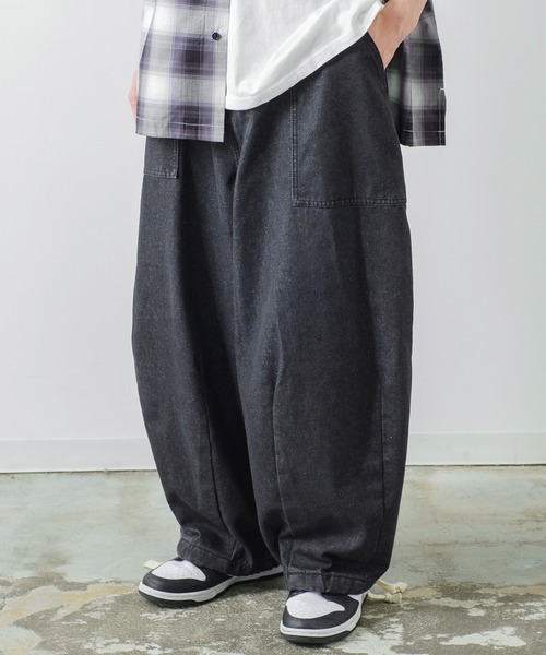 improves（インプローブス）の「【UAU】バルーン ワイド イージー デニムパンツ（デニムパンツ・メンズ・インディゴブルー/ブルー/ブラック・MEDIUM/LARGE）」の10枚目の写真