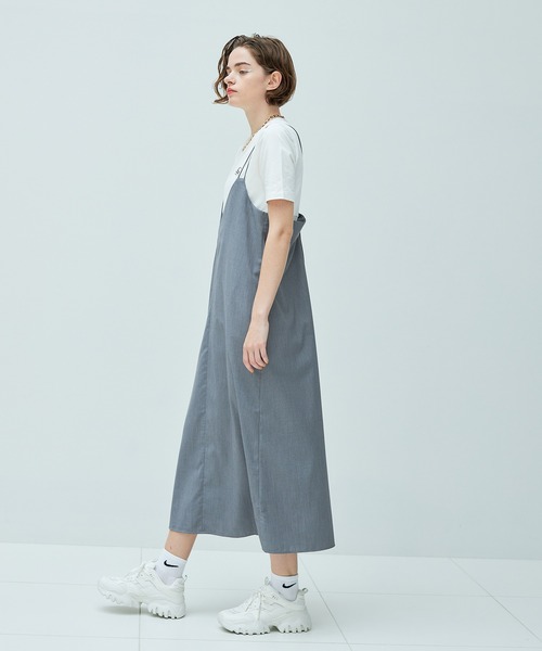 casane（カサネ）の「3wayプリーツプラスキャミワンピ（ワンピース・レディース・ブラック/グレー・FREE）」の10枚目の写真